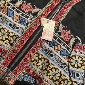 (NEW) Johnny Was Fur Bomber Jacket with Tags